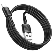 Cable USB A to Lightning Hoco 2,4A 1 m X83 black Cable USB A to Lightning Hoco 2,4A 1 m X83 black