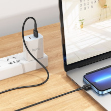Cable USB A to Lightning Hoco 2,4A 1 m X83 black Cable USB A to Lightning Hoco 2,4A 1 m X83 black