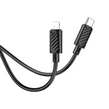 Cable USB C to Lightning Hoco PD 2,4A 20W 1 m X88 black