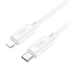 USB C - Lightning kabelis Hoco PD 2,4A 20W 1 m X88 baltas