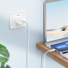 Cable USB C to Lightning Hoco PD 2,4A 20W 1 m X88 white