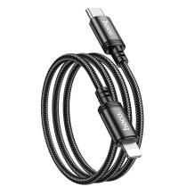 USB C - Lightning kabelis Hoco PD 20W 1 m X89 juodas