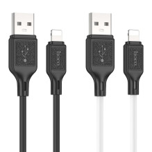 Cable USB A to Lightning Hoco 2,4A 1 m X90 black Cable USB A to Lightning Hoco 2,4A 1 m X90 black