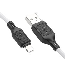 Cable USB A to Lightning Hoco 2,4A 1 m X90 white Cable USB A to Lightning Hoco 2,4A 1 m X90 white