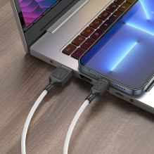 Cable USB A to Lightning Hoco 2,4A 1 m X90 white Cable USB A to Lightning Hoco 2,4A 1 m X90 white