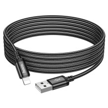Cable USB A to Lightning Hoco 2,4A 3 m X91 black Cable USB A to Lightning Hoco 2,4A 3 m X91 black