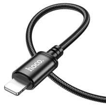 Cable USB A to Lightning Hoco 2,4A 3 m X91 black Cable USB A to Lightning Hoco 2,4A 3 m X91 black