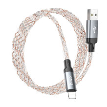 USB A tipo į „Lightning“ tipo maitinimas Hoco 2,4A, 1 m, U112, pilkas USB A tipo į „Lightning“ tipo maitinimas Hoco 2,4A, 1 m, U112, pilkas