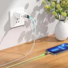 Cable USB A to Lightning Hoco 2,4A 1 m U112 gray Cable USB A to Lightning Hoco 2,4A 1 m U112 gray