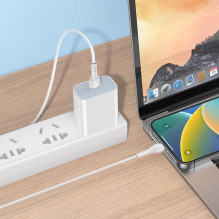 Cable USB C to Lightning Hoco PD 27W 1 m X37 white