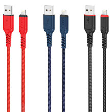 Cable USB A to Lightning Hoco 2,4A 3 m X59 black Cable USB A to Lightning Hoco 2,4A 3 m X59 black