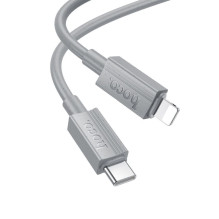 USB C - Lightning kabelis Hoco PD 27W 1 m X107 pilkas