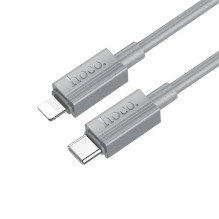 USB C - Lightning kabelis Hoco PD 27W 1 m X107 pilkas