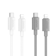 USB C - Lightning kabelis Hoco PD 27W 1 m X107 pilkas