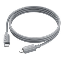 USB C - Lightning kabelis Hoco PD 27W 1 m X107 pilkas