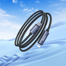Cable USB C to Lightning Hoco PD 27W with display 1 m X112 black