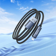 Cable USB A to Lightning Hoco 2,4A with display 1 m X112 black Cable USB A to Lightning Hoco 2,4A with display 1 m X112 black