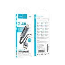 Cable USB A to Lightning Hoco 2,4A with display 1 m X112 black Cable USB A to Lightning Hoco 2,4A with display 1 m X112 black