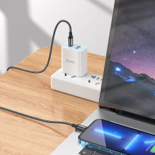 USB C - Lightning kabelis Hoco PD 27W 2 m X89 juodas USB C - Lightning kabelis Hoco PD 27W 2 m X89 juodas