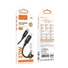 USB C - Lightning kabelis Hoco PD 27W 2 m X89 juodas USB C - Lightning kabelis Hoco PD 27W 2 m X89 juodas