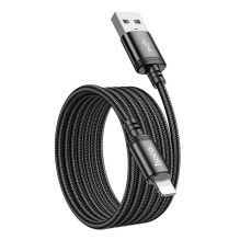 Cable USB A to Lightning Hoco 2,4A 2 m X89 black