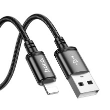 Cable USB A to Lightning Hoco 2,4A 2 m X89 black