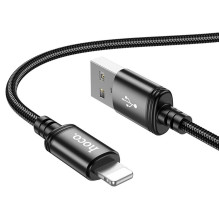 Cable USB A to Lightning Hoco 2,4A 2 m X89 black