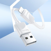 Cable USB A to Lightning Hoco 2,4A 1 m X114 white Cable USB A to Lightning Hoco 2,4A 1 m X114 white