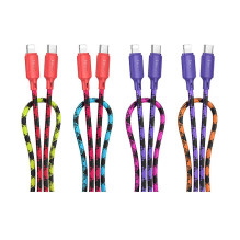USB C - Lightning kabelis Hoco PD 27W 1 m X116 gradientinis raudonas