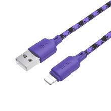 USB A tipo į „Lightning“ tipo laidas Hoco 2,4A, 1 m, X116, gradientinis, violetinis