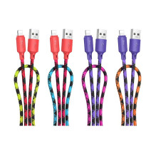 USB A tipo į „Lightning“ tipo laidas Hoco 2,4A, 1 m, X116, gradientinis, violetinis