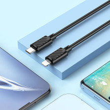 USB C - Lightning kabelis Hoco PD 27W 2 m X88 juodas