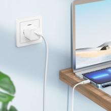 USB C - Lightning kabelis Hoco PD 27W 2 m X88 baltas