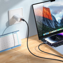 USB C - Lightning kabelis Hoco PD 27W su ekranu 1 m X118 juodas