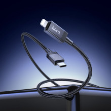 Cable USB C to Lightning Hoco PD 27W with display 1 m X118 black