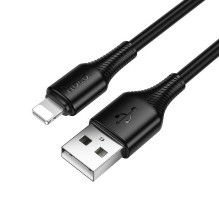 USB A tipo į „Lightning“ tipo laidas Hoco 2,4A, 1 m, X120, juodas