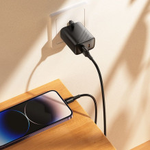 USB A tipo į „Lightning“ tipo laidas Hoco 2,4A, 1 m, X120, juodas
