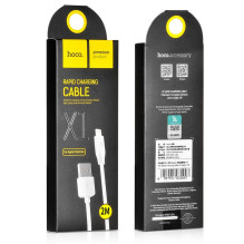 Cable USB A to Lightning Hoco 2,1A 2 m X1 white