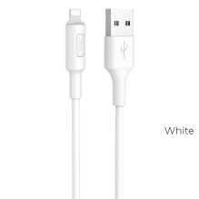 Cable USB A to Lightning Hoco 2A 1 m X25 white