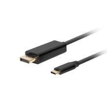 Lanberg CA-CMDP-10CU-0010-BK vaizdo kabelio adapteris 1 m USB Type-C DisplayPort juodas Lanberg CA-CMDP-10CU-0010-BK vaizdo kabelio adapteris 1 m USB Type-C DisplayPort juodas