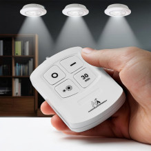 Maclean Energy MCE165 Remote Control LED Lamps Set, AAA Battieries, 6 Pieces in Set