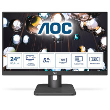 AOC E1 24E1Q kompiuterio monitorius 60,5 cm (23,8 colio) 1920 x 1080 pikselių „Full HD“ LED juodas AOC E1 24E1Q kompiuterio monitorius 60,5 cm (23,8 colio) 1920 x 1080 pikselių „Full HD“ LED juodas
