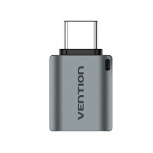 „Vention“ USB-C kištukas į USB 3.0 kištuką OTG adapteris, pilkas, aliuminio lydinio, tipas