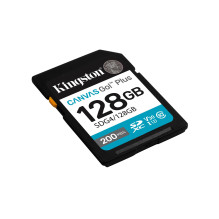 „Kingston Technology Canvas Go! Plus“ 128 GB SDXC „Canvas Go Plus Gen4“ 200 MB/s C10 UHS-I U3 V30 „Kingston Technology Canvas Go! Plus“ 128 GB SDXC „Canvas Go Plus Gen4“ 200 MB/s C10 UHS-I U3 V30