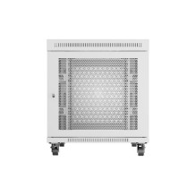 Free-standing rack cabinet 19" 15U 800x1000 grey perforated door LCD Lanberg (flat pack)
