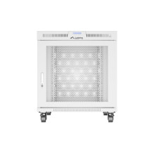 Laisvai pastatoma stelažinė spintelė 19" 15U 800x1000 pilkos perforuotos durelėmis LCD Lanberg (plokšta pakuotė)