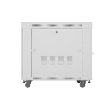 Laisvai pastatoma stelažinė spintelė 19" 15U 800x1000 pilkos perforuotos durelėmis LCD Lanberg (plokšta pakuotė)