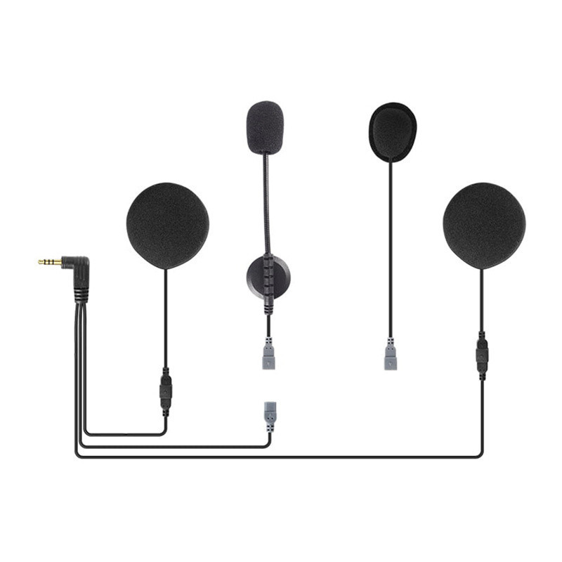 Motorcycle helmet headset with 3.5 mm plug for Q7 EJEAS HIFI-M2 intercom