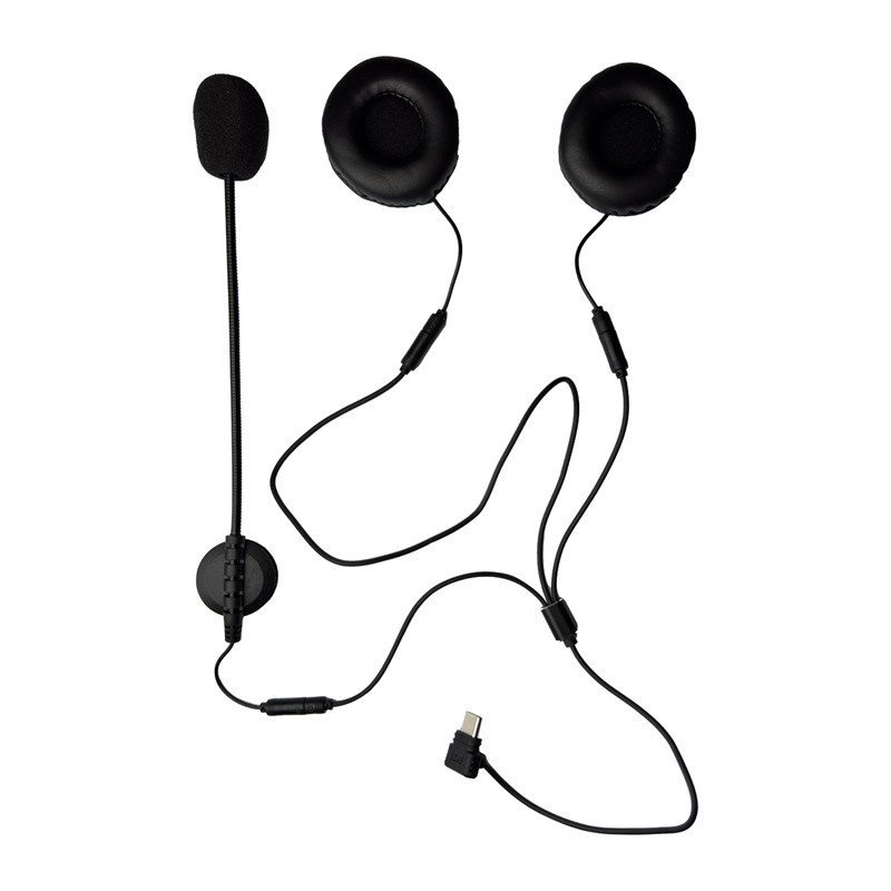 Type C headset for motorcycle helmet for K1 / MS8 / MS20 intercom EJEAS HIFI-M4H