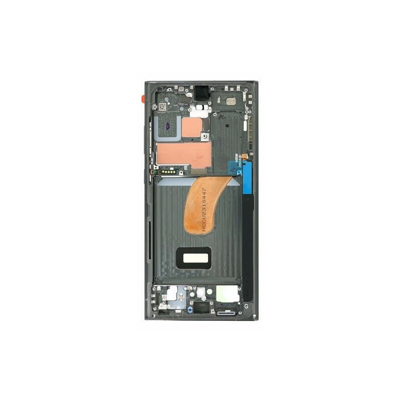 Middle housing Samsung S918 S23 Ultra Green original (used Grade B)
